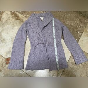 CC Bates Lavender Knit Cardigan